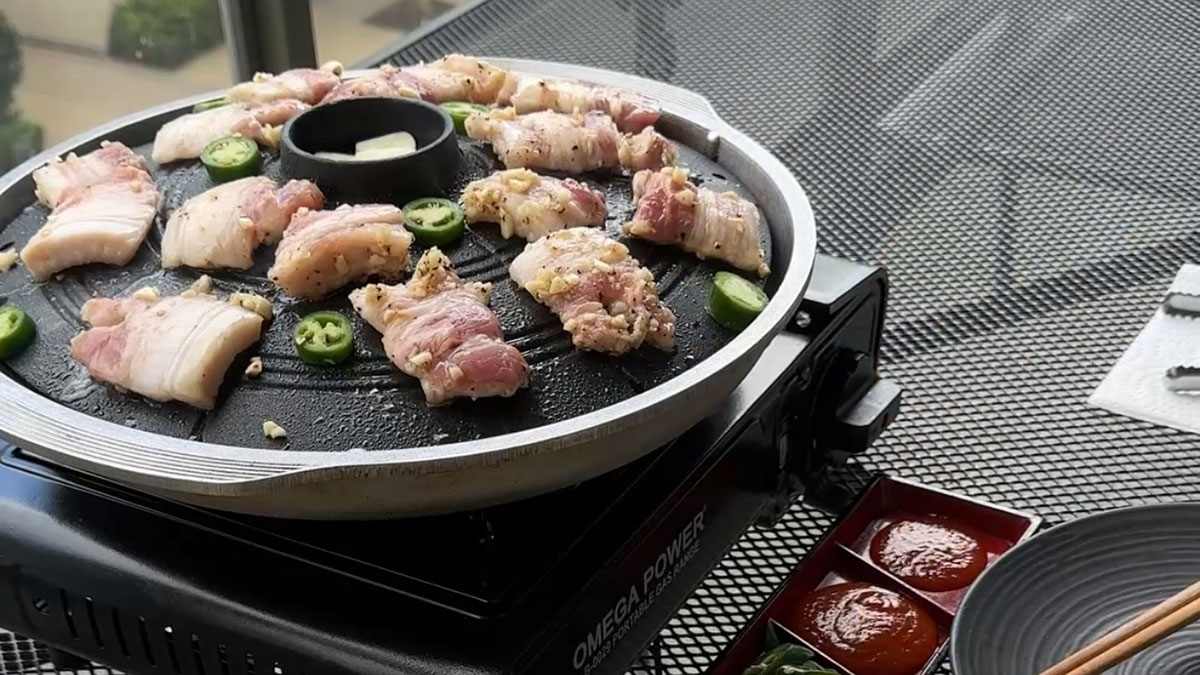 The Best Garlic Pork Belly Korean BBQ