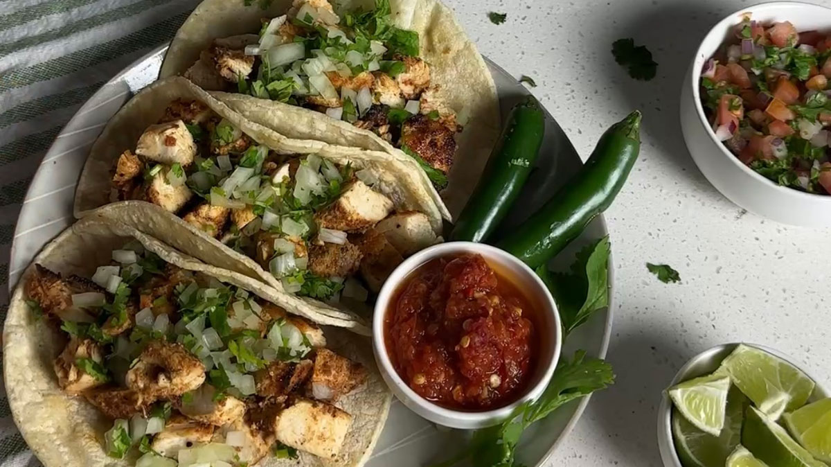 Spicy Lime Chicken Tacos